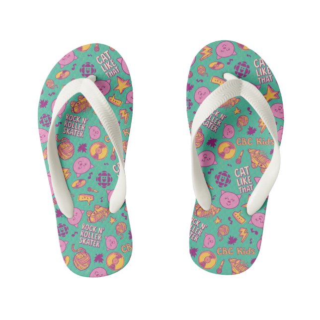 Tongs Enfants Motif de coton (Semelle)