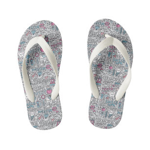 Tongs Enfants Motif de dessin dentaire
