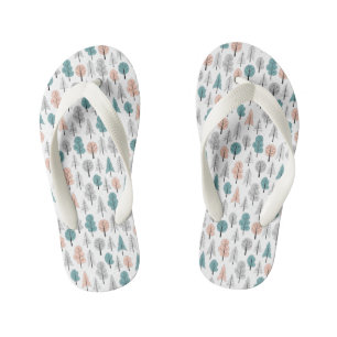 Tongs Enfants Motif de la forêt des Doodles