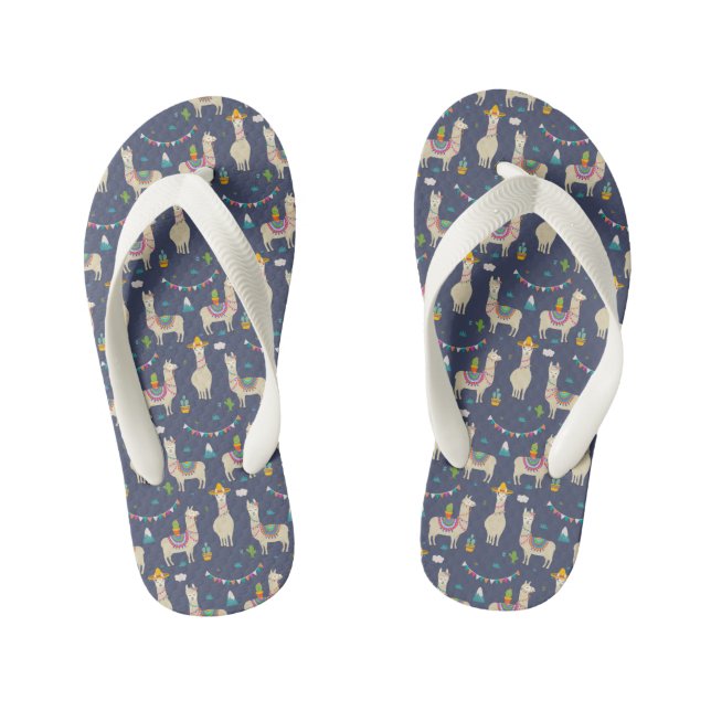 Tongs Enfants Motif de la Llama (Semelle)