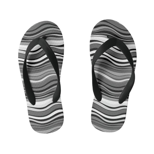 Tongs Enfants Motif de ondulations monochromes (Semelle)