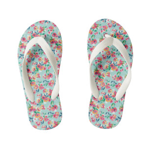 Tongs Enfants Motif des fleurs peintes