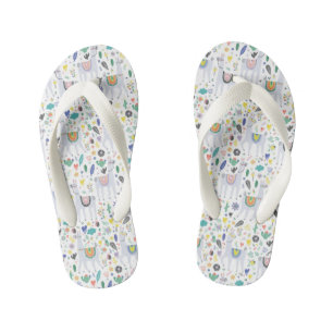 Tongs Enfants Motif Doodle Alpaca