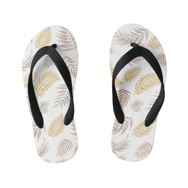 Tongs Enfants Motif Feuille tropical 7 (Semelle)
