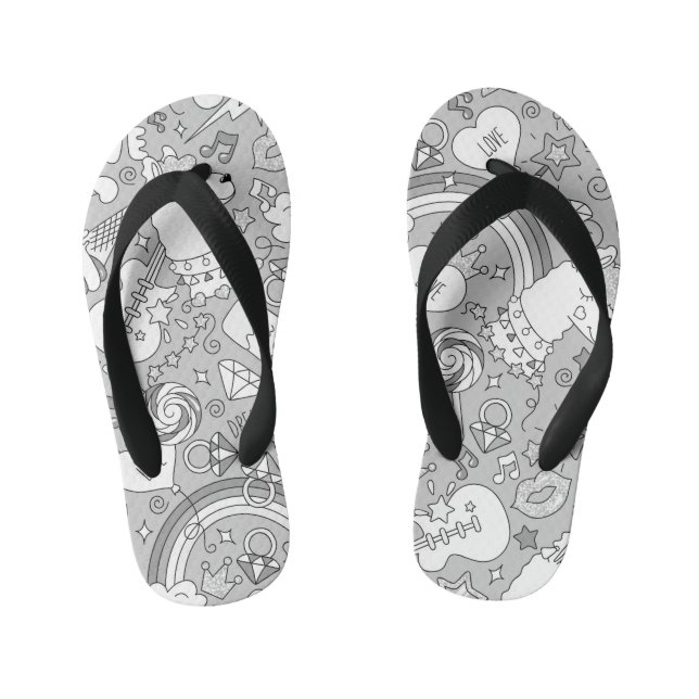 Tongs Enfants motif lama 4 (Semelle)