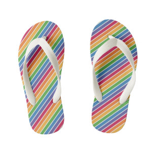 Tongs Enfants Motif Rainbow Stripes