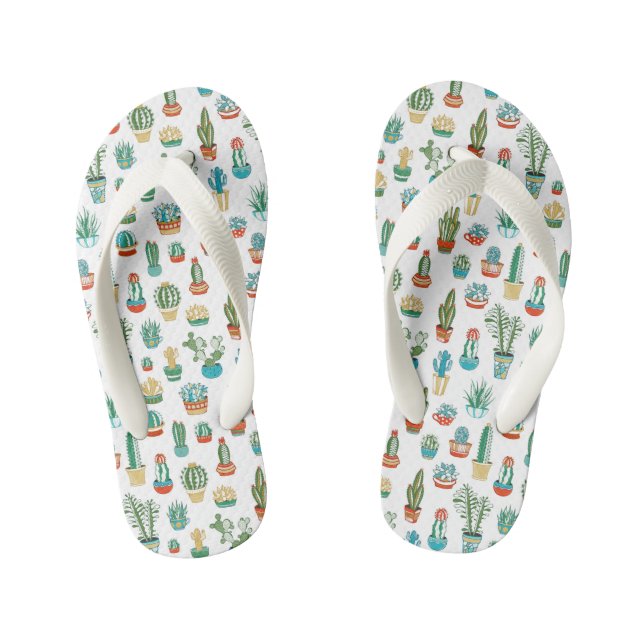 Tongs Enfants Motif succulent (Semelle)