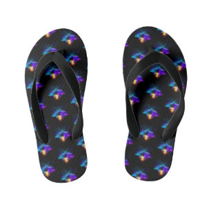 Tongs Enfants Neon Firefly sur noir