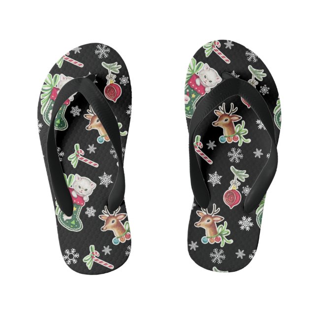Tongs Enfants Noël Meowy (Semelle)