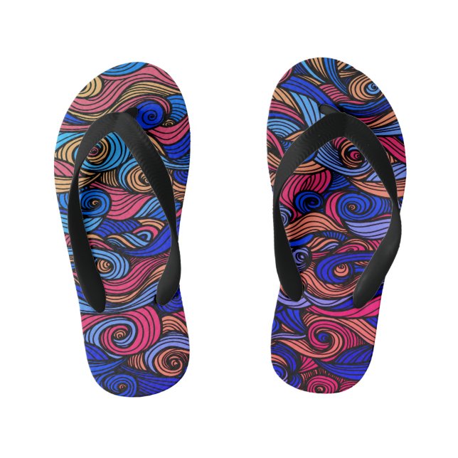 Tongs Enfants Paisley haché (Semelle)
