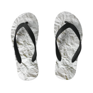 Tongs Enfants Papier ridé drôle
