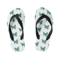 Papillon aux plumes de paon vert