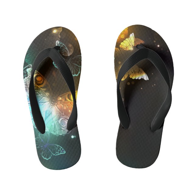 Tongs Enfants Papillon lumineux et papillons de nuit (Semelle)