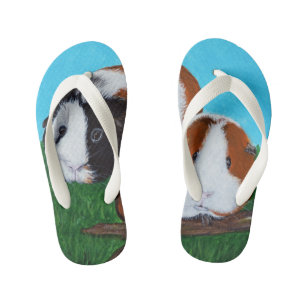 Tongs Enfants Peinture des cochons de Guinée