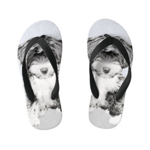 Tongs Enfants Peinture Tibétaine Terrier - Cute Original Chien A
