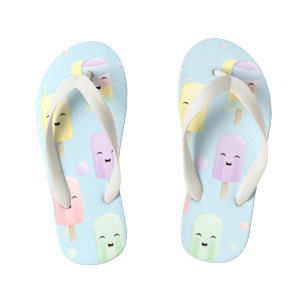 Tongs Enfants Popsicle Party dans les couleurs arc-en-ciel