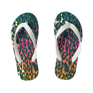 Tongs Enfants Rainbow Cheetah