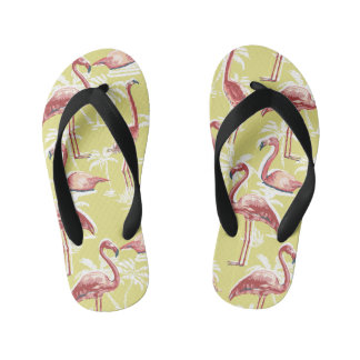 Tongs Enfants Retourner Flamant rose