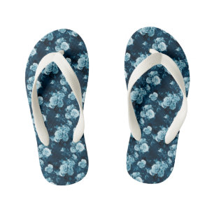 Tongs Enfants Rose bleu classique Motif
