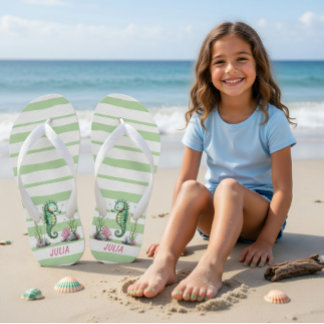 Tongs Enfants Seahorse in the Garden of Tides