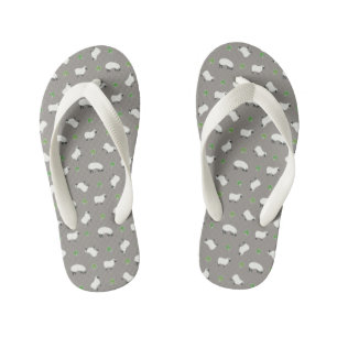 Tongs Enfants Shamrock irlandais et Motif des moutons
