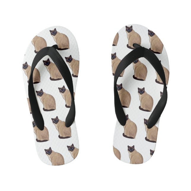 Tongs Enfants Siamese cat cartoon (Semelle)