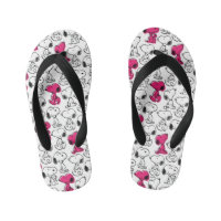 Snoopy Black & Magenta Motif