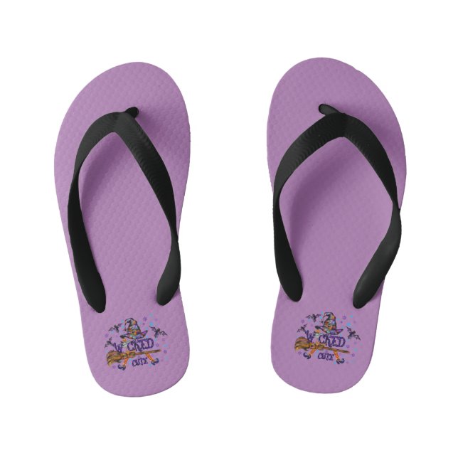 Tongs Enfants Sorcière de l'Halloween mignonne (Semelle)
