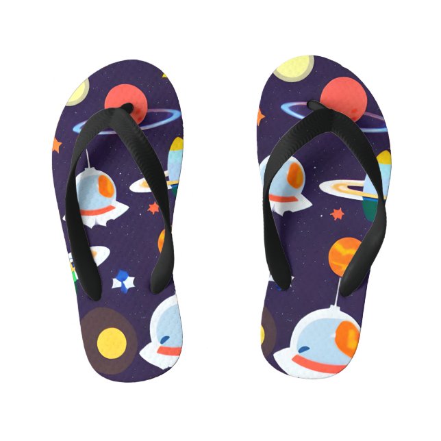 Tongs Enfants Space Planet Star Galaxy (Semelle)