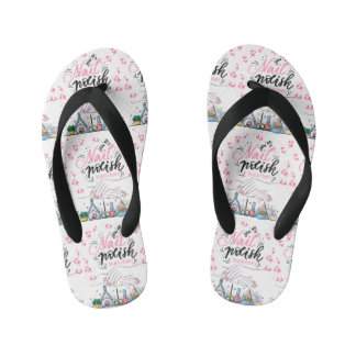 Tongs Enfants style de salon des ongles