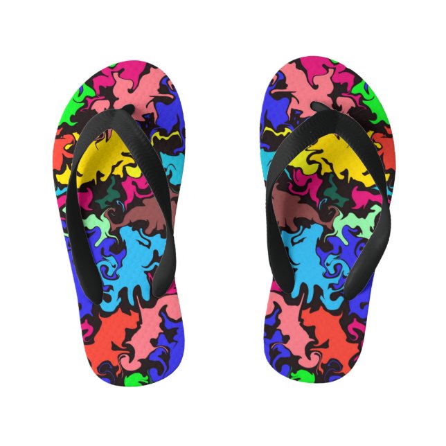 Tongs Enfants Twirl coloré Abstrait / (Semelle)