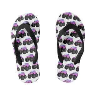 Tongs Enfants Un Pink Monster Cartoon