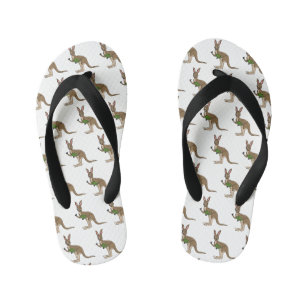Tongs Enfants Une jolie illustration de kangourou australien