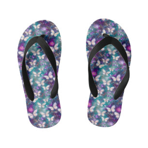 Tongs Enfants Une série de papillons mystiques Design 1