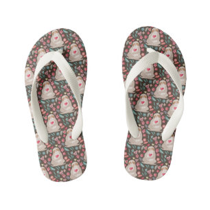 Tongs Enfants Valentine Sloth Motif
