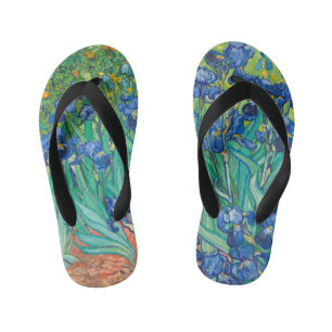 Tongs Enfants Vincent Van Gogh Iris Floral Antique Beaux-Arts