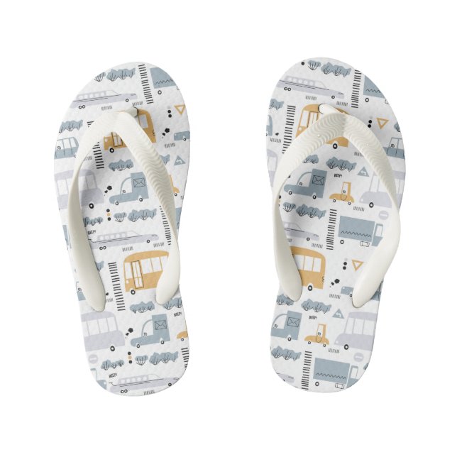Tongs Enfants Voitures mignonnes dans le Motif de la circulation (Semelle)