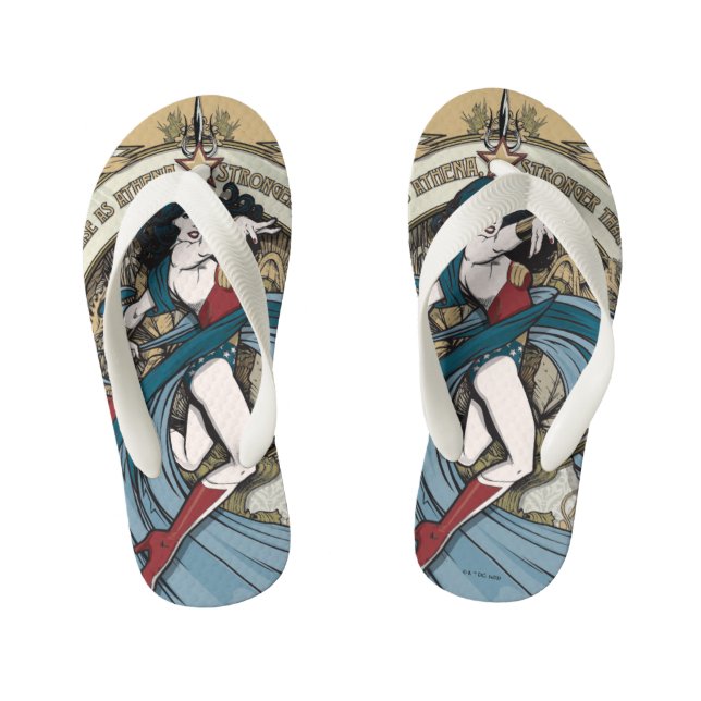 Tongs Enfants Wonder Woman Art Nouveau Panel (Semelle)