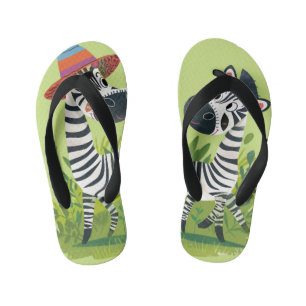 Tongs Enfants Zebra Twins in in the Wild