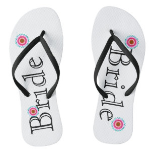 Tongs Épouse de fleurs de Lotus blanc et rose