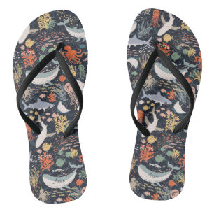 Tongs Espèce marine personnalisée de  