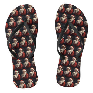 Tongs Esquimau américain avec Noël Festif du Père Noël