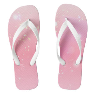 Tongs Étincelle sur un Arrière - plan Pastel Rose élégan