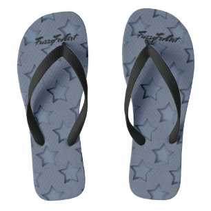Tongs étoiles bleues
