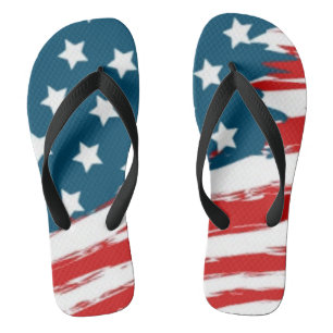 Tongs Étoiles et bandes Flip Flops