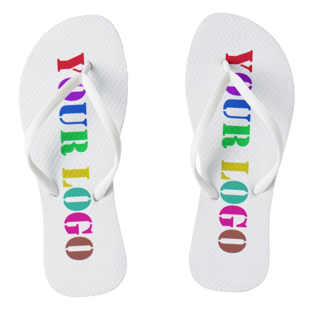 Tongs Exemple de sandales à semelle compensée avec logo  (Semelle)