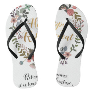Tongs Félicitations à la retraite heureuse de souhaiter 