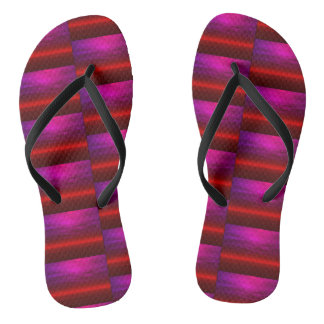 Tongs Femme Rouge et Violet