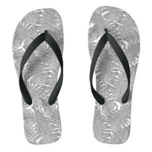 Tongs Ferme en noir et blanc