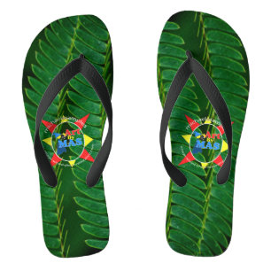Tongs Fern Foliage avec logo Art By MAS.